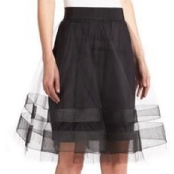 Milly Dresses & Skirts - Milly skirt black netting tulle overlay 50s pin up style party formal size 10